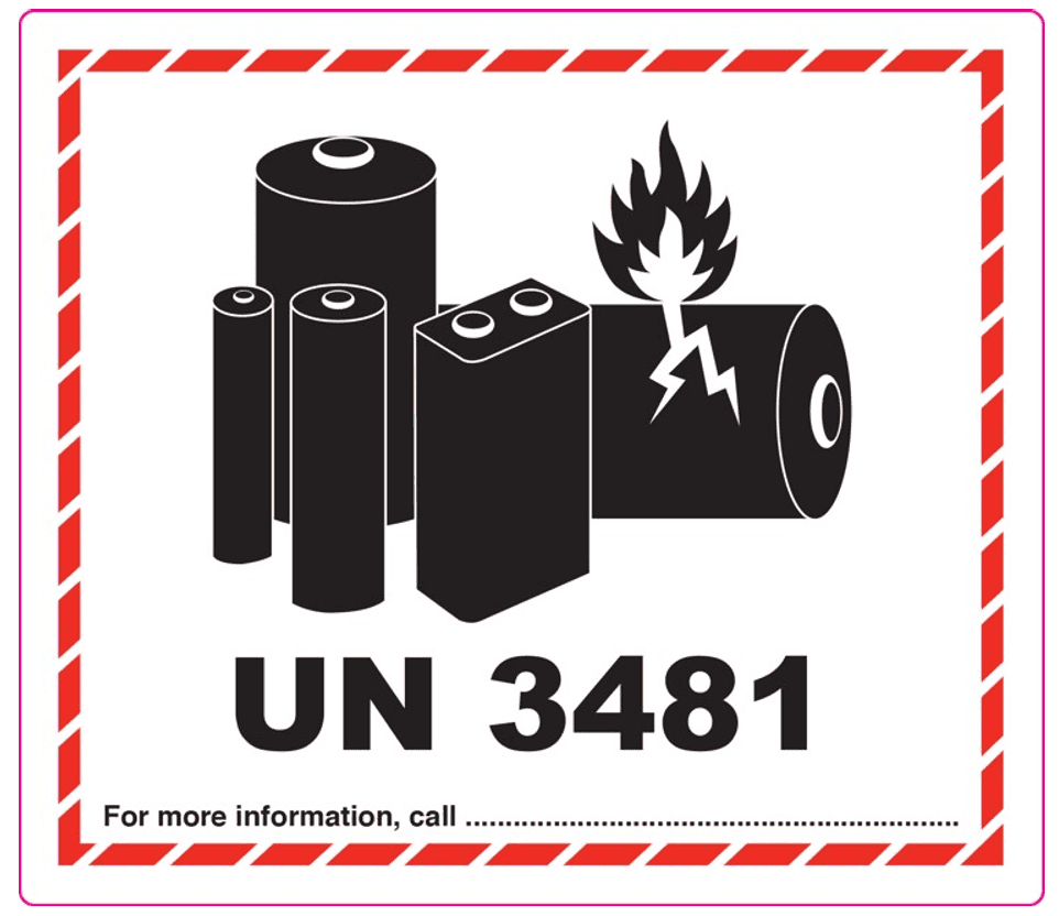 un3481 sticker